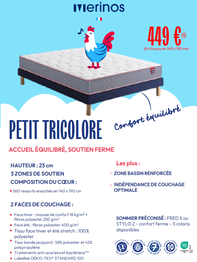 Matelas Le Petit Tricolore