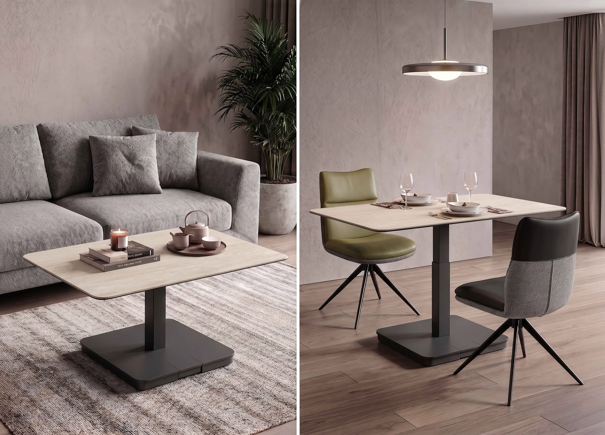 Table basse et repas Sicile